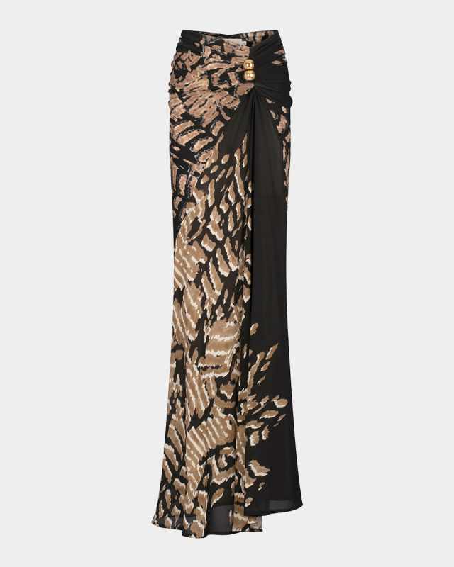 Claudia Tie-Dye Gathered Maxi Skirt